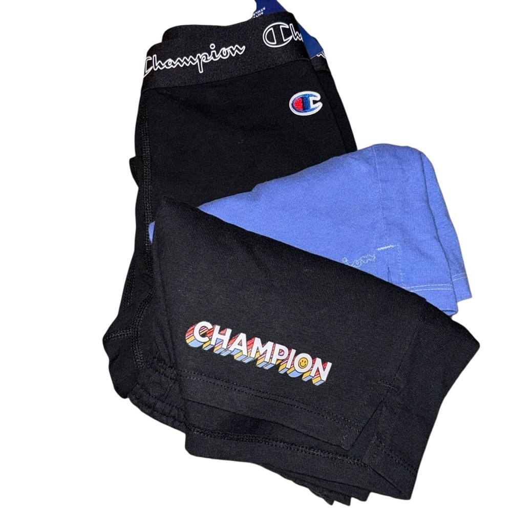 Champion Black and Blue Athletic Shorts